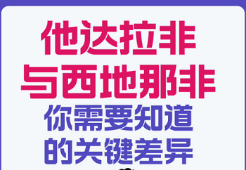 他达那非和西地那非有何区别？